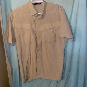 Short sleeve button front fishing shirt